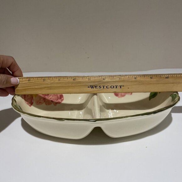 Vintage Franciscan Desert Rose Divided Serving Dish Made USA California 60s - Picture 7 of 9